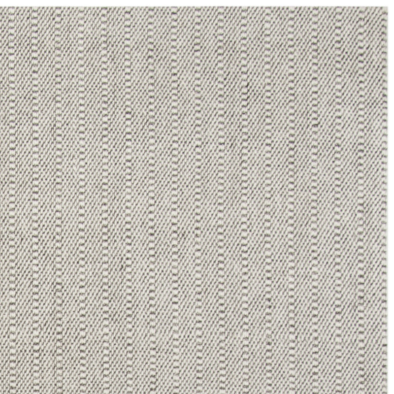 Cherif Wilton Hand Hooked Viscose/Wool Solid Color Rug in Ivory, Rectangle 4' x 6'