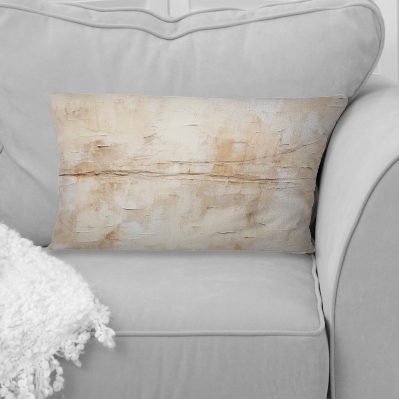 Coussin décoratif beige et blanc Timeless Minimalisme