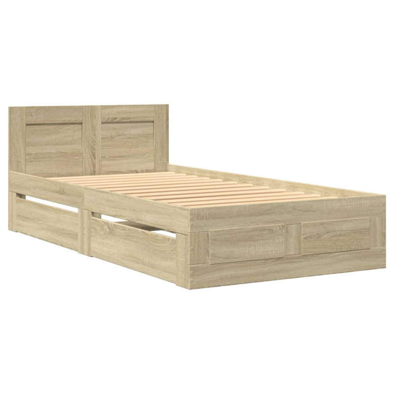 Storage Bed, Sonoma Oak, Single (3')