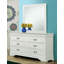 Ensemble de chambre à coucher avec lit-bateau Jeanine_4 pièces-1710001932-1710001933