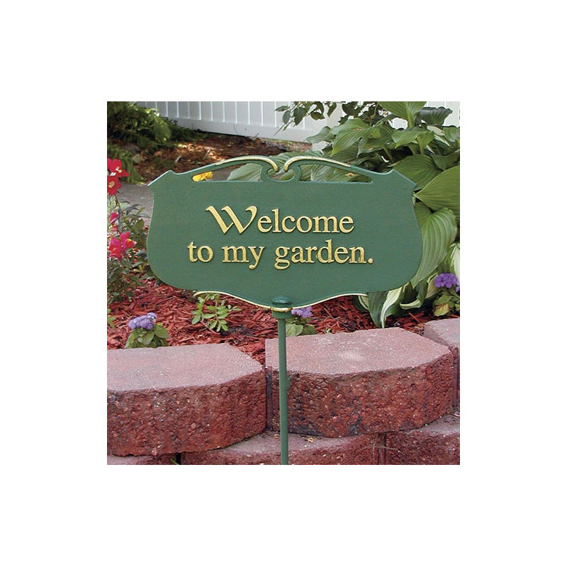 Flora & Fauna Welcome to My Garden Poem Garden Sign