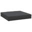 Ensemble de coussins de palette d'extérieur 3 pièces Paom, tissu Oxford noir moelleux pour patio