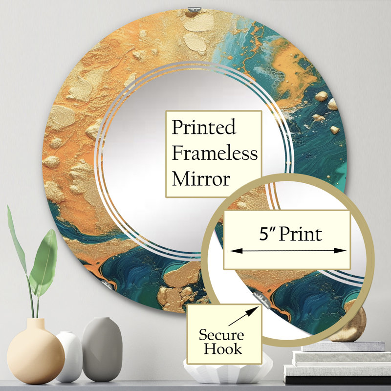 Miroir mural Diamondine, 24 po x 24 po
