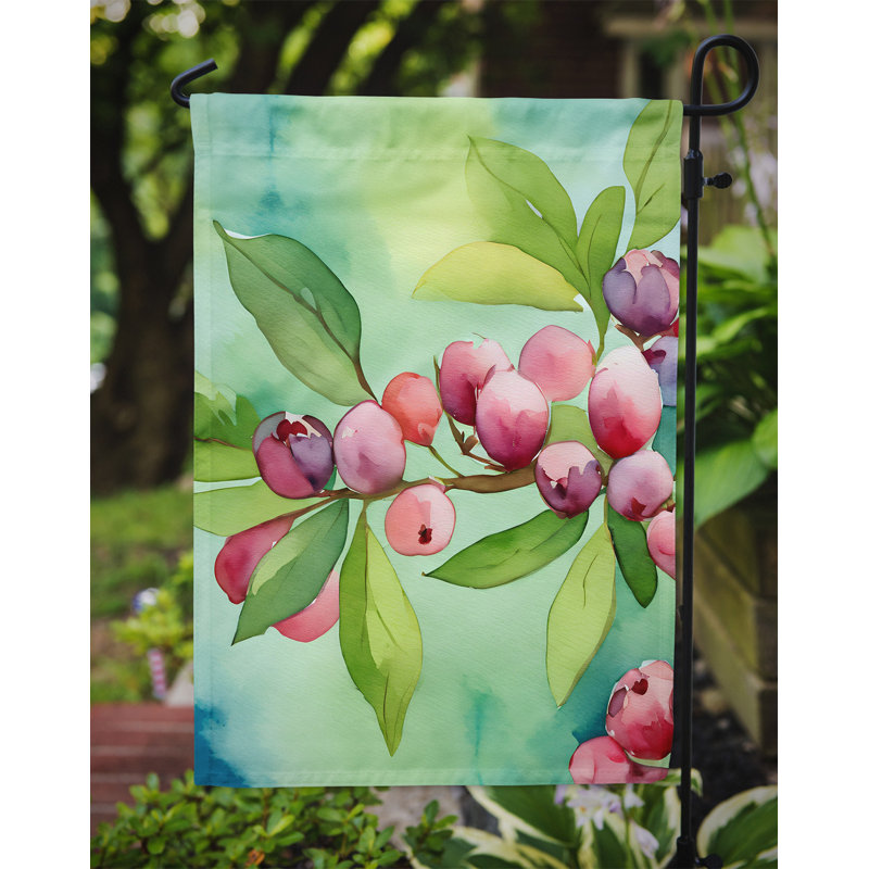 Drapeau de jardin double en polyester H 15,5 po x l 11,25 po