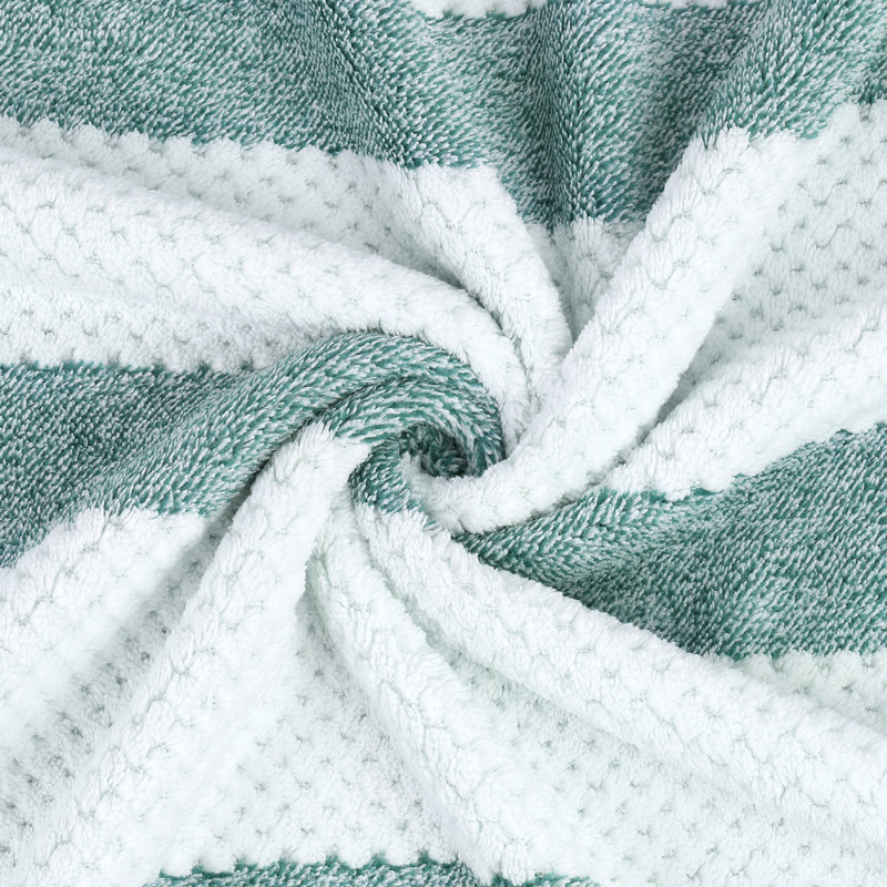 Ensemble de serviettes de bain 2 pièces Fehmarn, Vert
