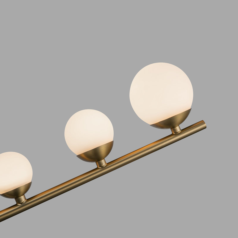 Juniper 6 - Light LED Unique/Statement Pendant, Brushed Gold