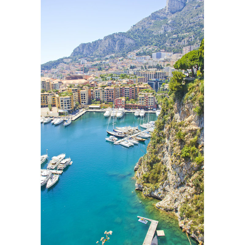 Port à Monaco, H 30 po x l 20 po