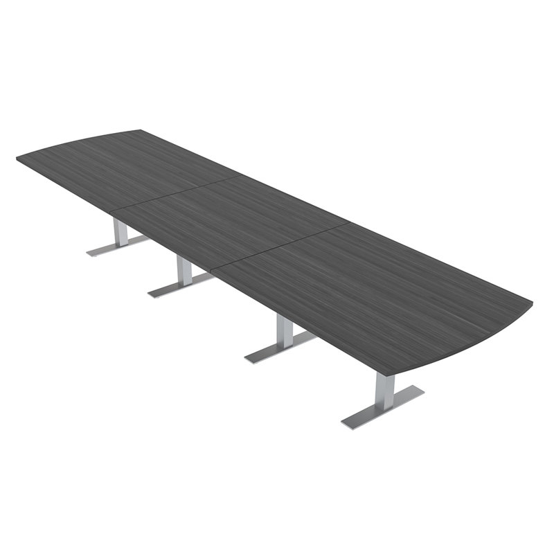 Table de conférence Pavert Arc, H 30 po x l 168 po x P 48 po, Nuit asiatique, Argent argent