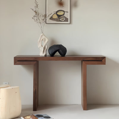 Modern style full solid wood porch table