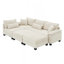 Canapé-lit modulaire large en velours côtelé-603430328