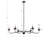 Ralls Black 6-Light Farmhouse Metal Chandelier-205090397
