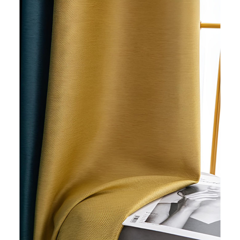 Marsilio Cotton Blend Room Darkening Curtain Single Panel, 59.05" W x 86.61" L