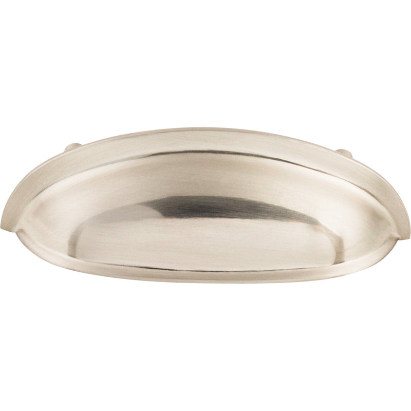 Somerset 3" Center to Center Cup/Bin pull, Brushed Satin Nickel