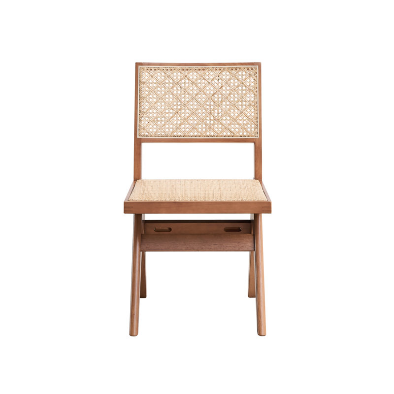 Chaises d'appoint au fini naturel (lot de 2) - Pour des moments de détente à l'extérieur, créez un havre de paix.