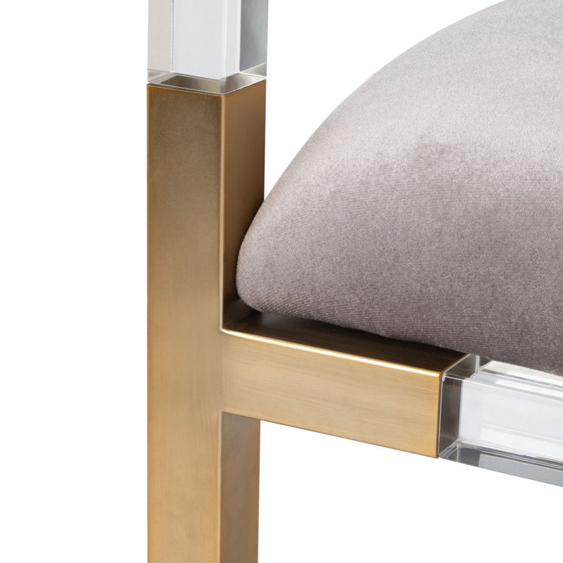 Upholstered Bench, Grey