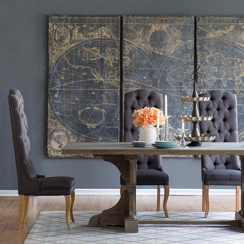 S/3 35x70" Handmade Industrial Abstract Wall Decor on Ceramic / Porcelain