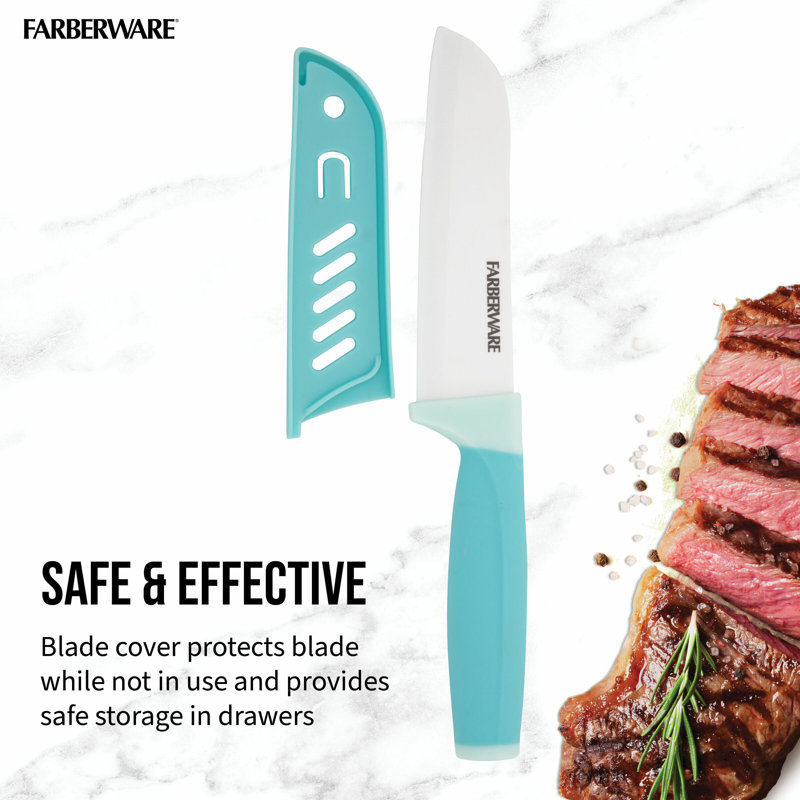 Farberware Professional 5-inch Ceramic Santoku Knife - Thumbnail 4