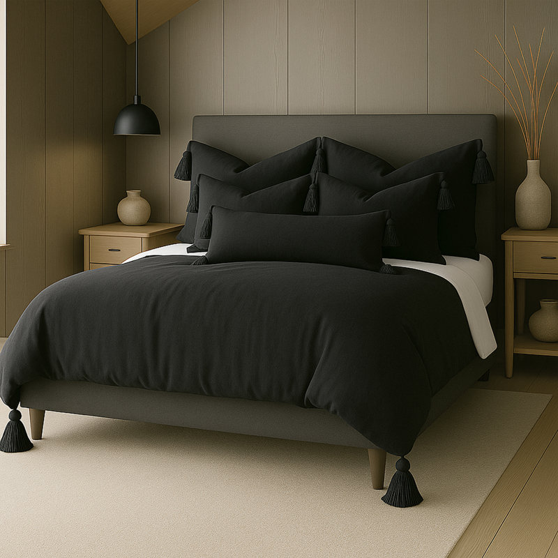 Housse de couette Elsie, Housse de couette pour grand lit + 5 pièces suppl