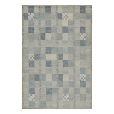 Scandinavian Wool Geometric Area Rug