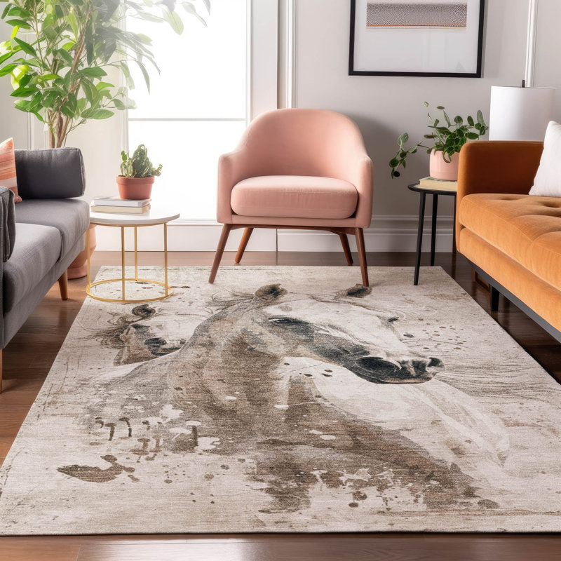 Tapis de qualité supérieure lavable à la machine Neiges AMF1719, Rectangle 10 pi x 14 pi