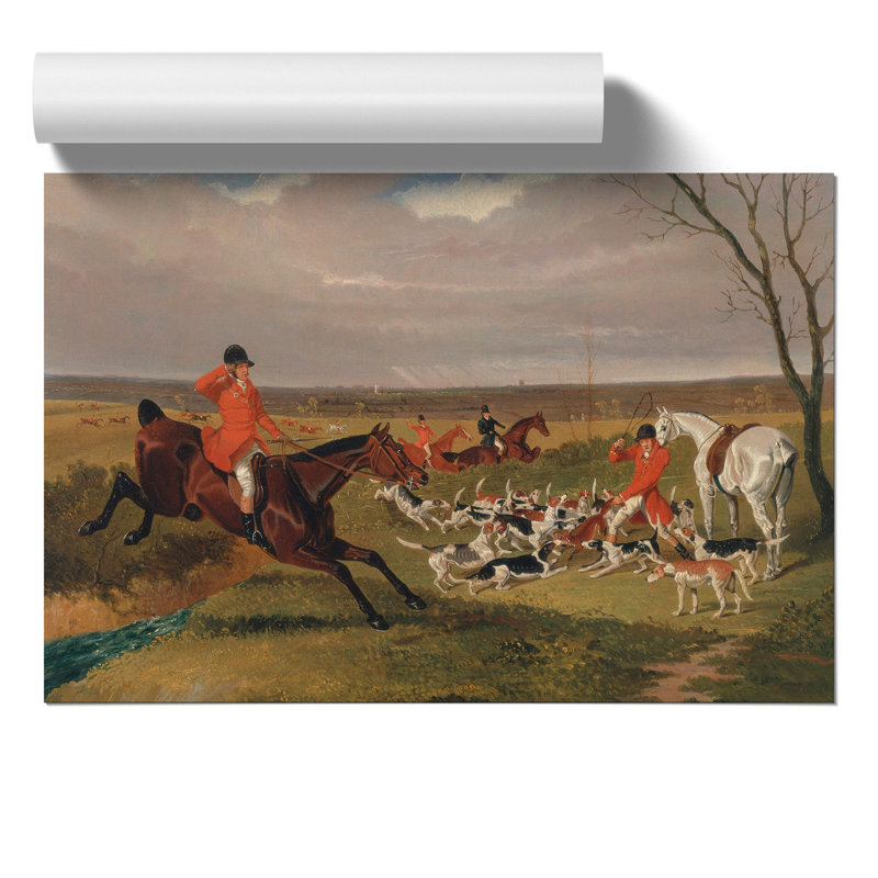 The Suffolk Hunt by John Frederick Herring - Frameless Print, 30cm H x 42cm W x 0.1cm D