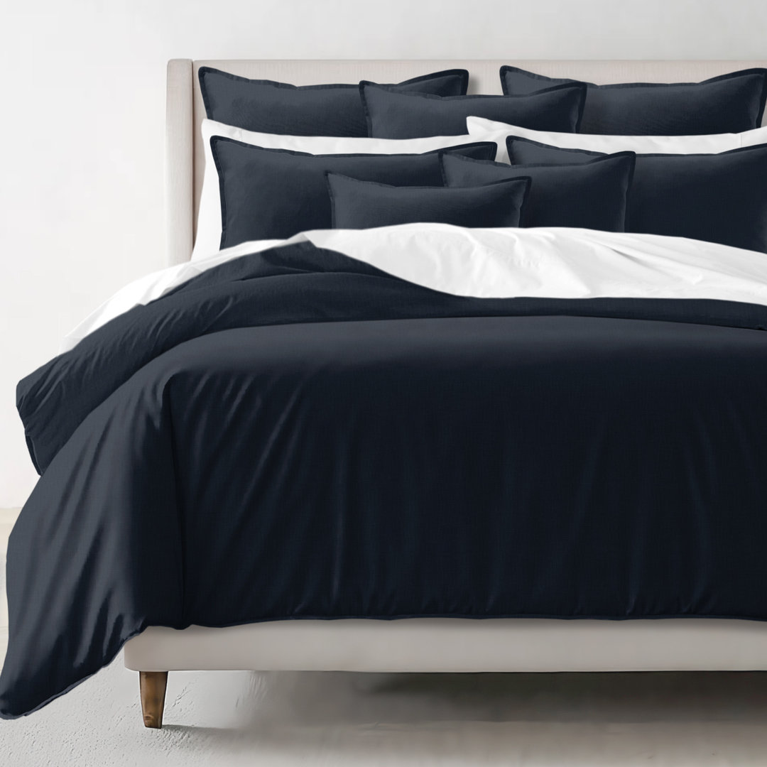 Elsie Linen Look Comforter 8 Piece Designer Set 6ix Tailors Fine Linens 