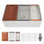 Station de travail de 33 po x 20 po en céramique avec accessoires intégrés pour une organisation efficace et durable.