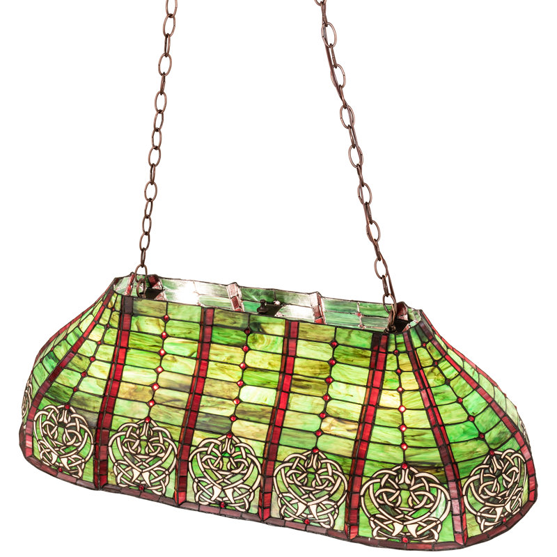 3 - Light Mahogany Bronze Pool Table Lights Pendant