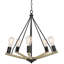 Lustre géométrique unique à 5 lumières Abdihakin