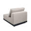 Chaise longue rembourrée en aluminium Oslo