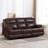 3-Piece Genuine Leather Reclining Living Room Set
