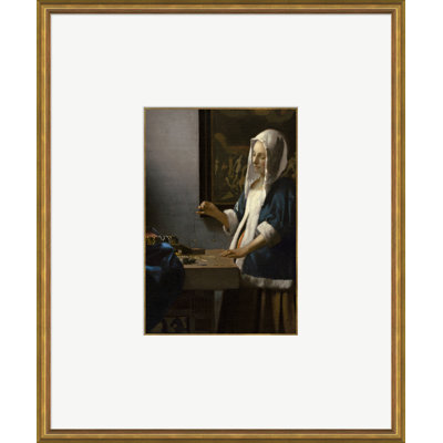 Jan Vermeer " Woman Holding A Balance- Jan Vermeer " by Johannes Vemeer