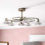 Greenhaw Glass Semi Flush Mount-13678189