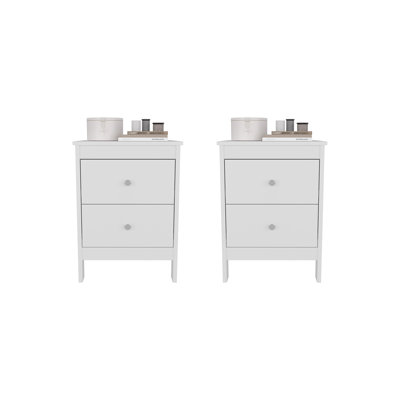 Nightstand with Drawers, Set of 2