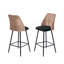 Upholstered Chenille Bar Stool-548136027