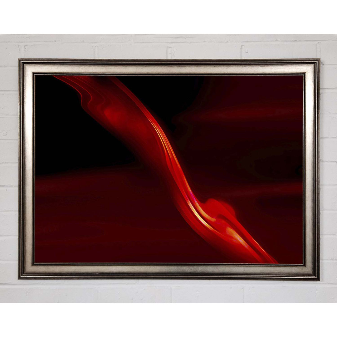 Gerahmtes Wandbild Red Silk Twist