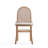 Paragon Industry Chic Upholstered Natural Cane Ash Wood Dining Chair in Oatmeal-72063831