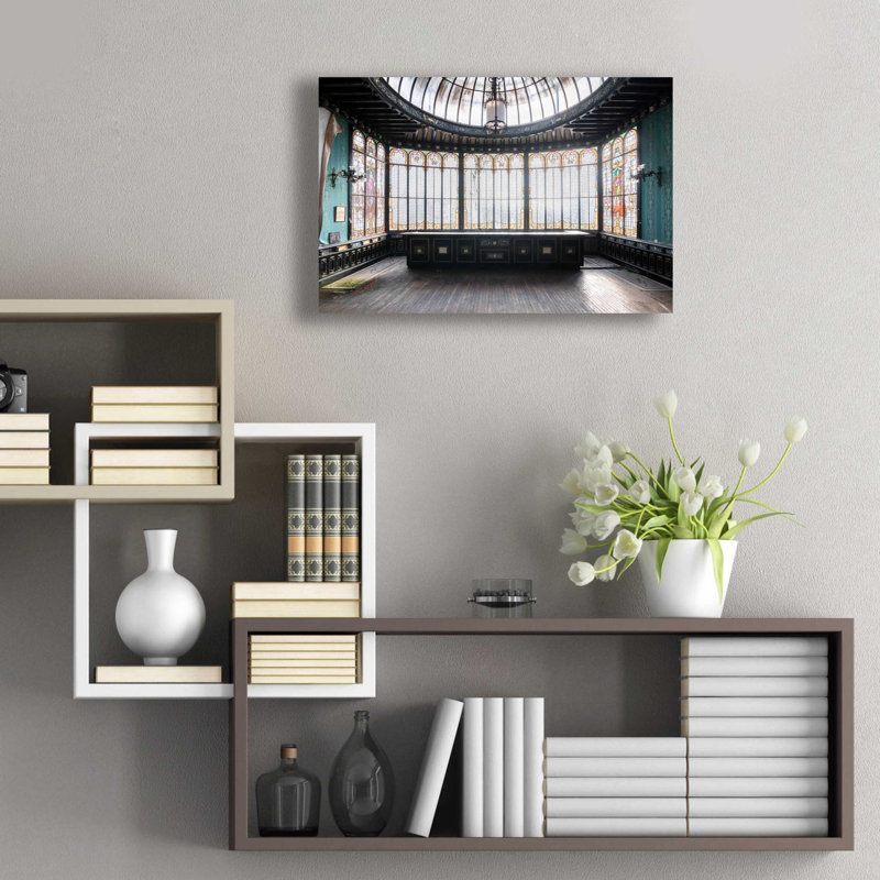 «Winter Garden Square» par Roman Robroek, art mural en verre acrylique, H 16 po x l 24 po x P 0,2 po
