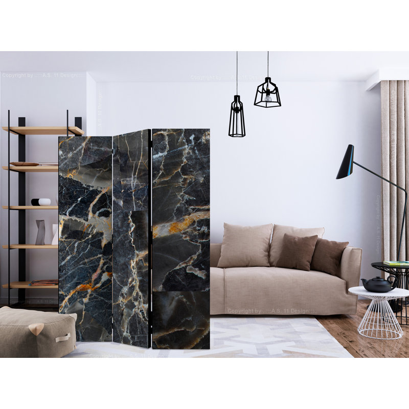 Greyso 135cm W x 172cm H 3 - Panel Solid Wood Folding Room Divider