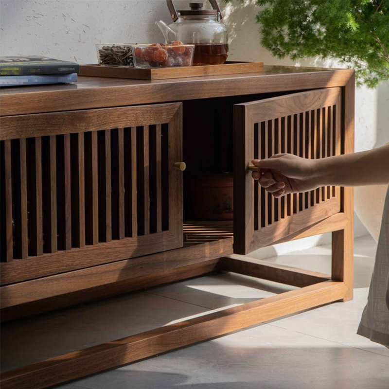 Meuble télé simple en bois massif