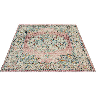 Kemp Power Loom Pink Rug