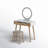 Rowell Vanity Table Set with 3 Modes Adjustable Brightness Mirror and Free Make-up Organizer
