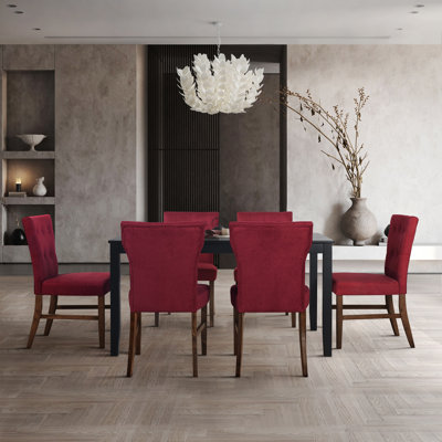 Ast 6 - Person Four Leg Dining Set