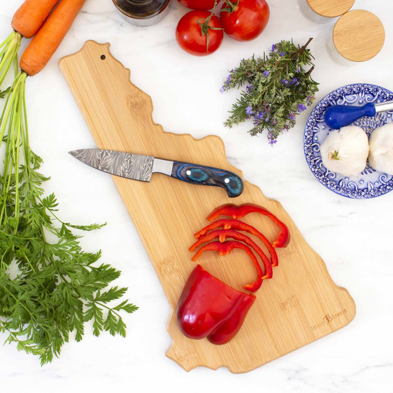 Totally Bamboo State Destination Series Bamboo New Hampshire Cutting Board