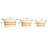 Striped Paper Nestable Baskets With Side Handles
