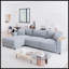 Canapé modulaire en L Corduroy avec méridienne réversible, rangement caché et deux coussins pour les salons modernes-1626759065