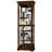 Bratcher Cherry Bordeaux Curio Cabinet with Lighting and Sliding Door