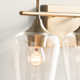 Breena 2 Light Transparent Dimmable Vanity Light