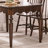 Modern Nut-Brown Rectangular Solid Wood Dining Table-125676905
