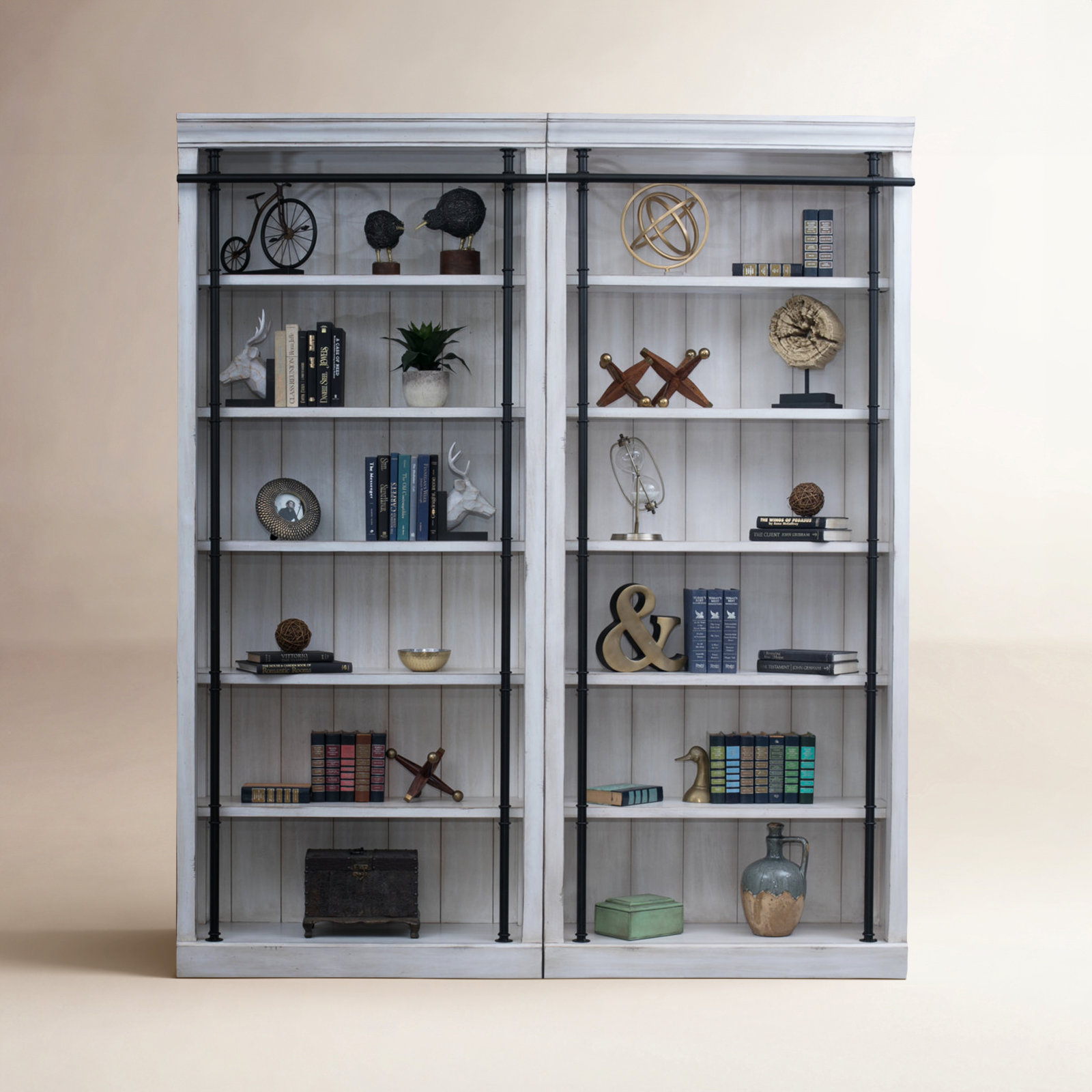 Lorna 80" Oak Bookcase